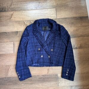 Endless Rose Tweed Cropped Blazer size small